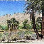 Agua Caliente Mountain View Landscape Artwork