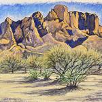 Pusch Ridge Sundown Landscape Artwork